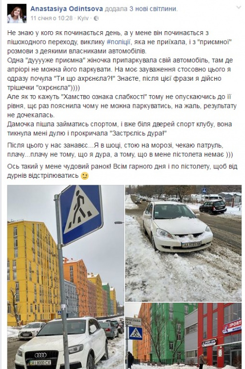 Активист с маленькой дорожки: Как гражданка Настя терроризирует тех, кто паркуется у нее на пути