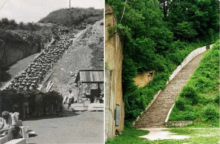 История концлагеря Маутхаузен и его лестницы (9 фото)
