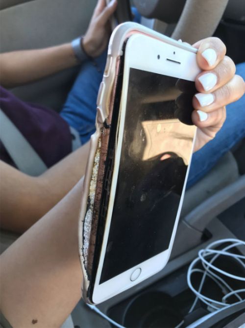 Apple расследует инцидент с загоревшимся смартфоном iPhone 7 Plus (2 фото + видео)