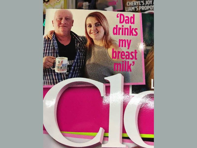 Отец пьет грудное молоко дочери в попытке победить рак кишечника (2 фото)