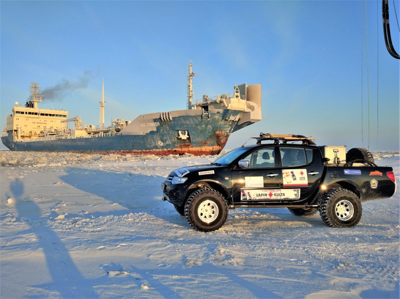 Через льды на Ямал, или Как утопить машину в ледокольном следе (102 фото)