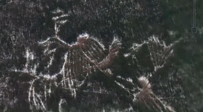 У печально известного перевала Дятлова обнаружены гигантские мистические знаки (3 фото + 1 видео)