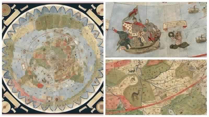 Старейший атлас мира 16 века впервые стал единой картой (15 фото)