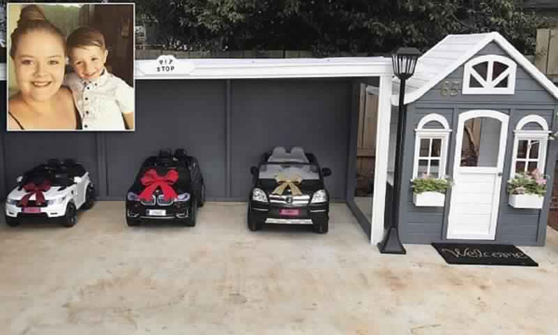 Как превратить детский игровой домик в виллу с шикарным гаражом (7 фото)