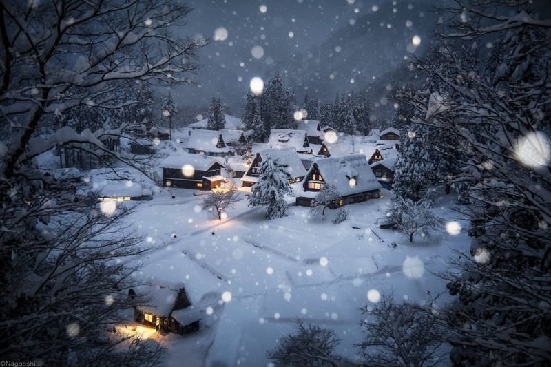 Сказочно красивая зима в Японии (31 фото)