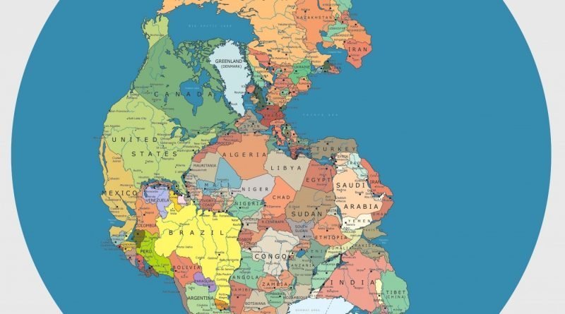 Как выглядела бы карта мира, если бы Пангея существовала до сих пор (4 фото)