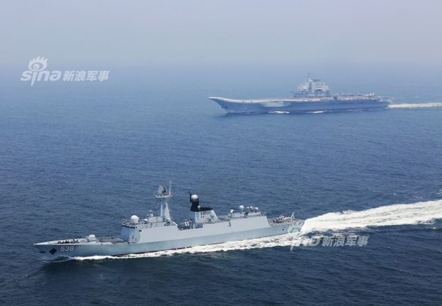 ВМС Китая на учениях в Южно-Китайском море (4 фото)