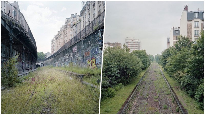 Заброшенная железная дорога Парижа на снимках Пьера Фолька (30 фото)