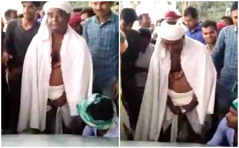 Индийский монах протащил автомобиль пенисом (3 фото + 1 видео)