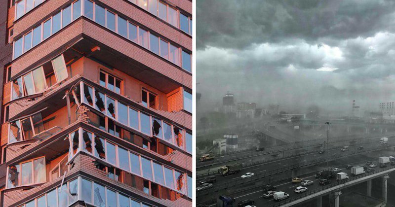 Разрушенная Москва. Как Москва пережила апрельский апокалипсис (26 фото)