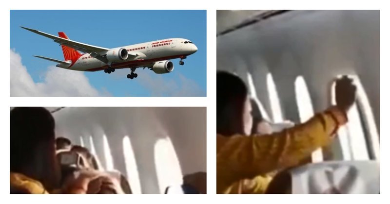 Во время полета в индийском лайнере не выдержал иллюминатор (3 фото + 1 видео)