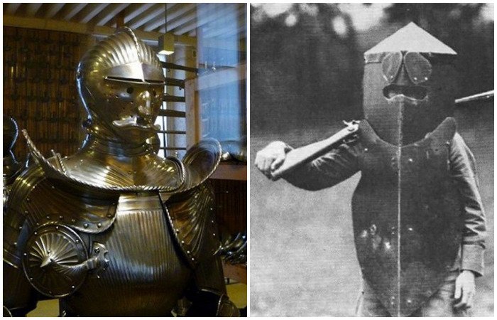 Какие доспехи носили европейские монархи, японские самураи и солдаты Первой мировой (41 фото)