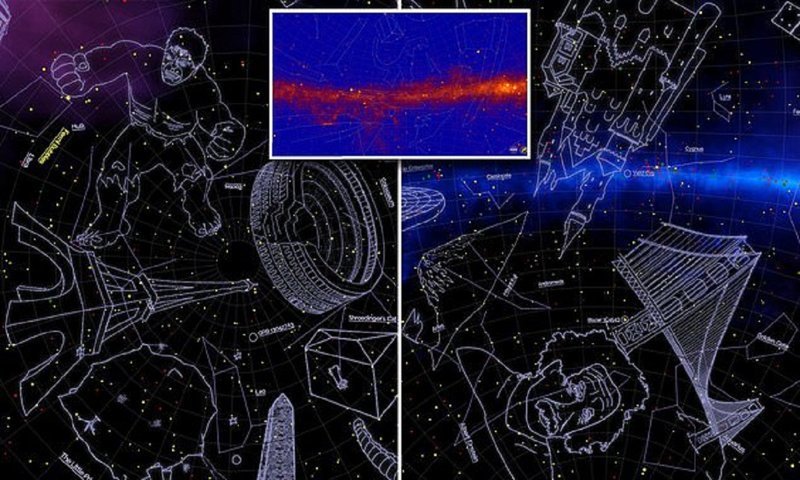 НАСА разглядело на небе Халка и кота Шредингера (5 фото + 1 видео)