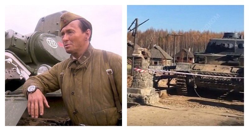 На съемках фильма с Безруковым танк раздавил каскадера (3 фото + 1 видео)
