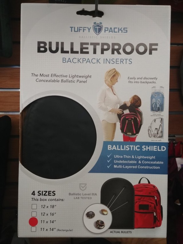 Пуленепробиваемый щит для школьного рюкзака (5 фото)