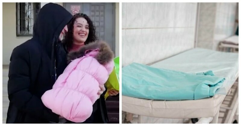 Не дождавшись врачей, жительница Хабаровска родила на полу роддома (3 фото + 1 видео)