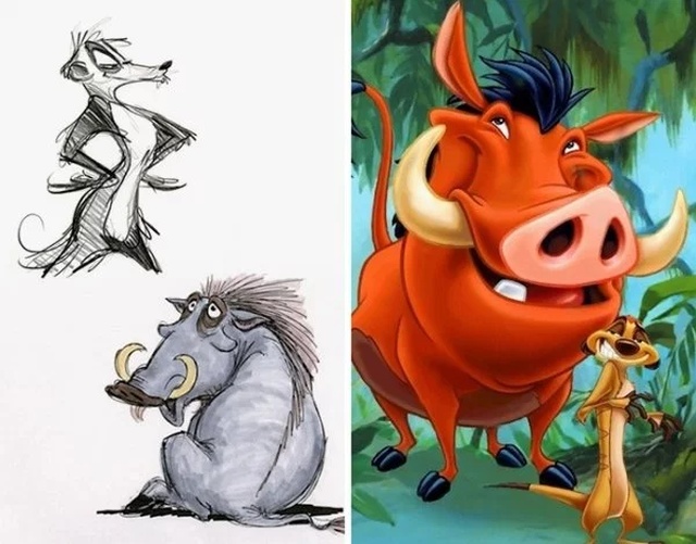 Зарисовки персонажей Disney (30 фото)