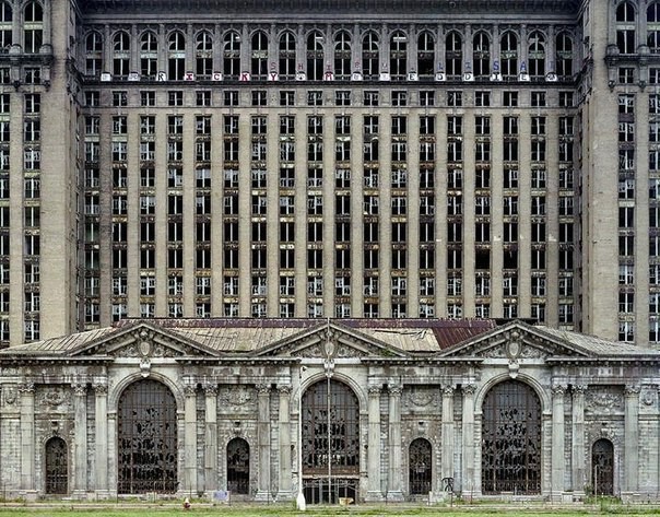 Детройт — город-призрак ford, автомобилестроение, город, детройт, история, призрак