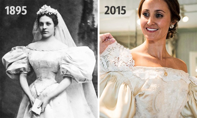 Платье этой невесты прошло через 10 семейных свадеб за 120 лет (14 фото)