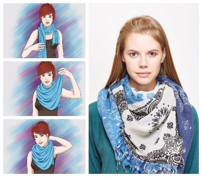 7 способов носить шарф этой осенью (7 фото)